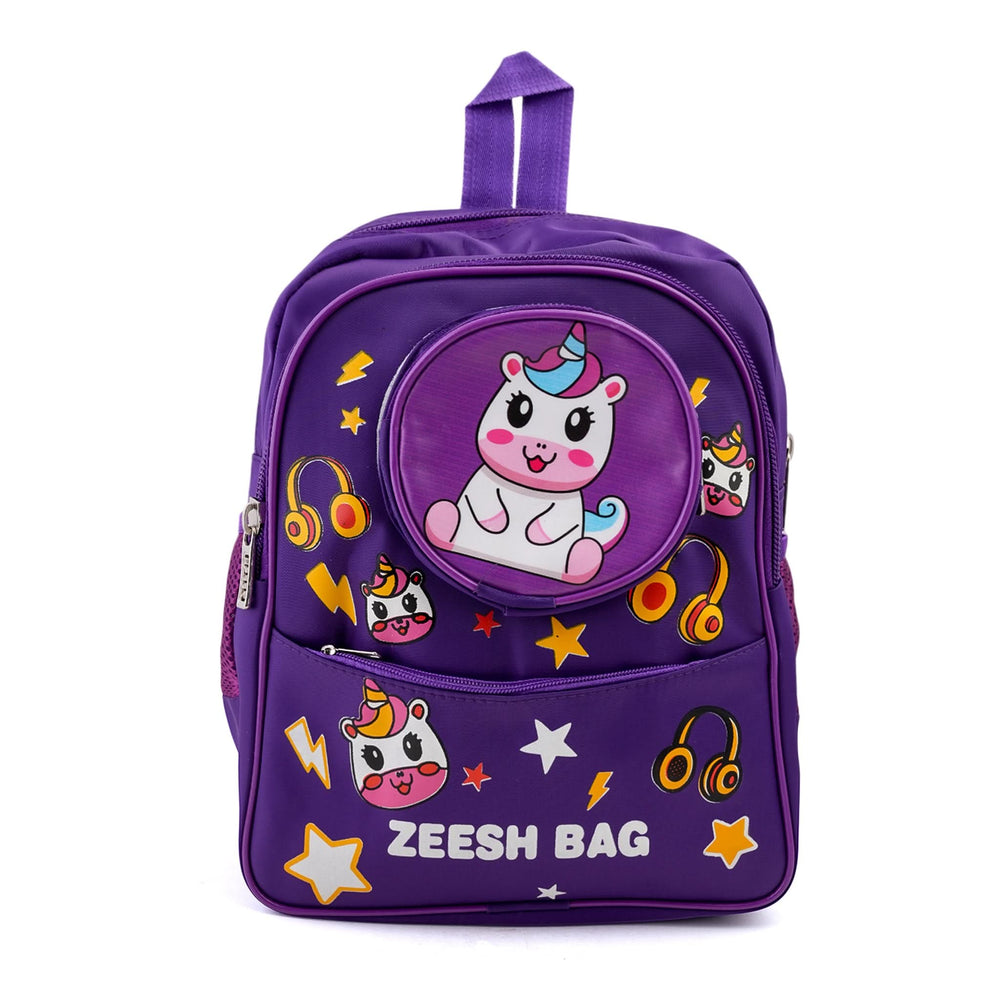 Kids School Backpack 14" Zee-221 - Purple, School Bags, Chase Value, Chase Value