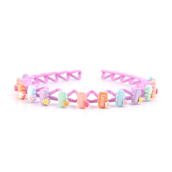 Baby Character Hair Band - Purple