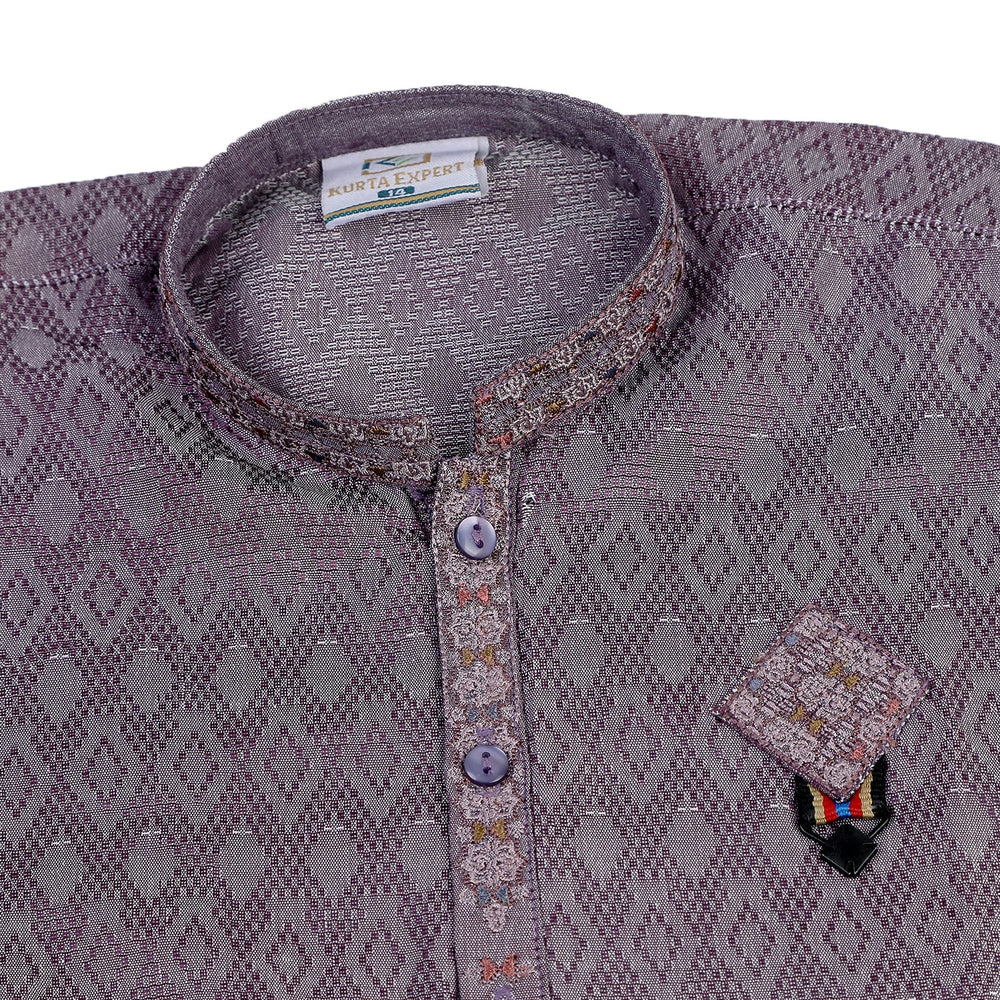 Boys Embroidered Shalwar Suit - Purple, Boys Shalwar Kameez, Chase Value, Chase Value