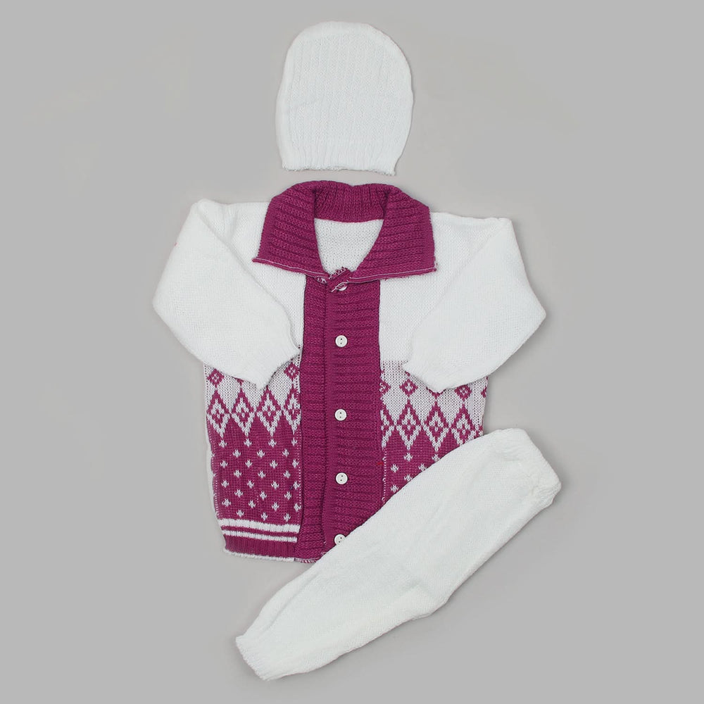 Newborn Boys Full Sleeves Suit - Purple, Newborn Boys Sets & Suits, Chase Value, Chase Value