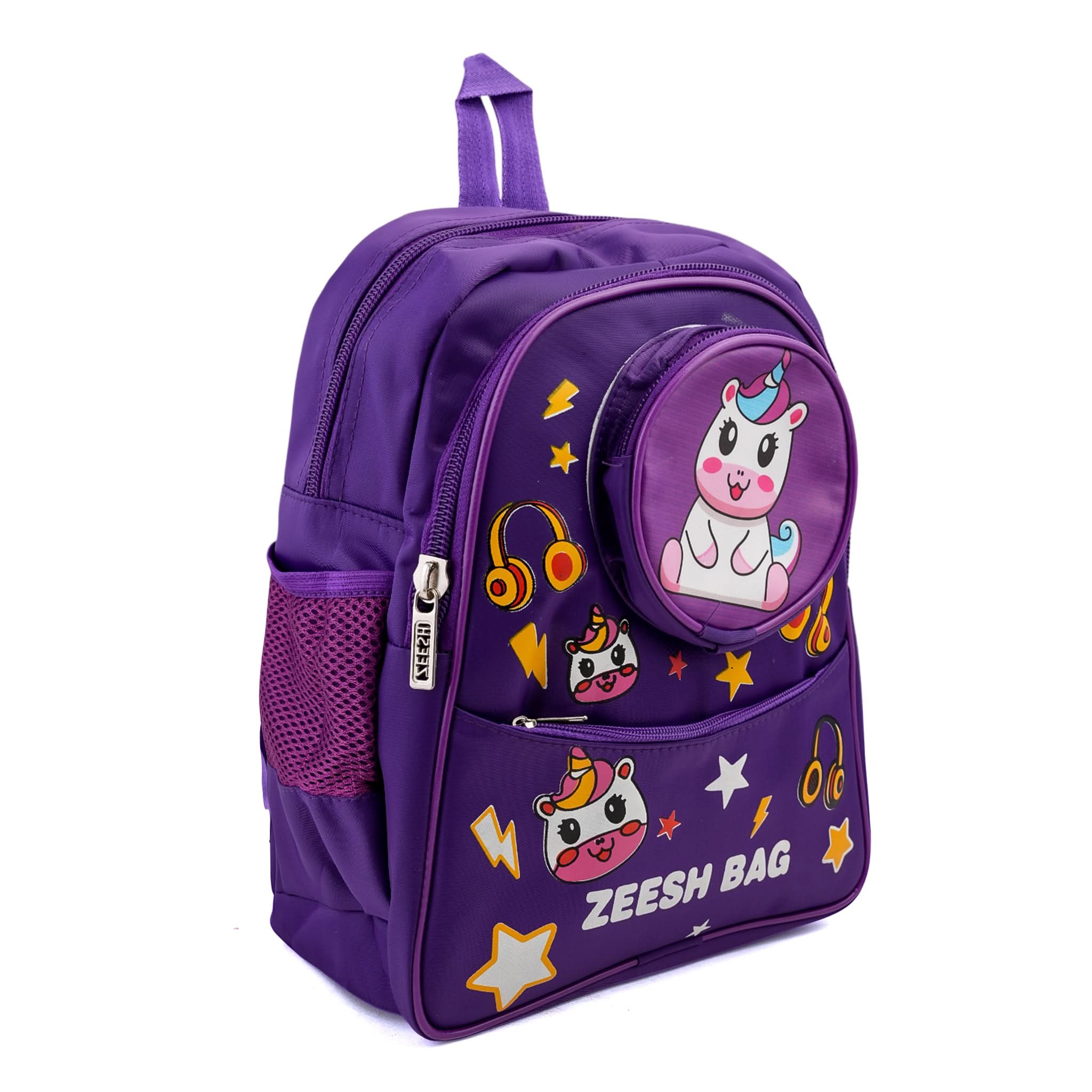 Kids School Backpack 14" Zee-221 - Purple, School Bags, Chase Value, Chase Value