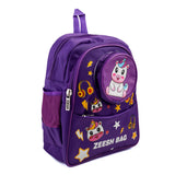 Kids School Backpack 14" Zee-221 - Purple, School Bags, Chase Value, Chase Value