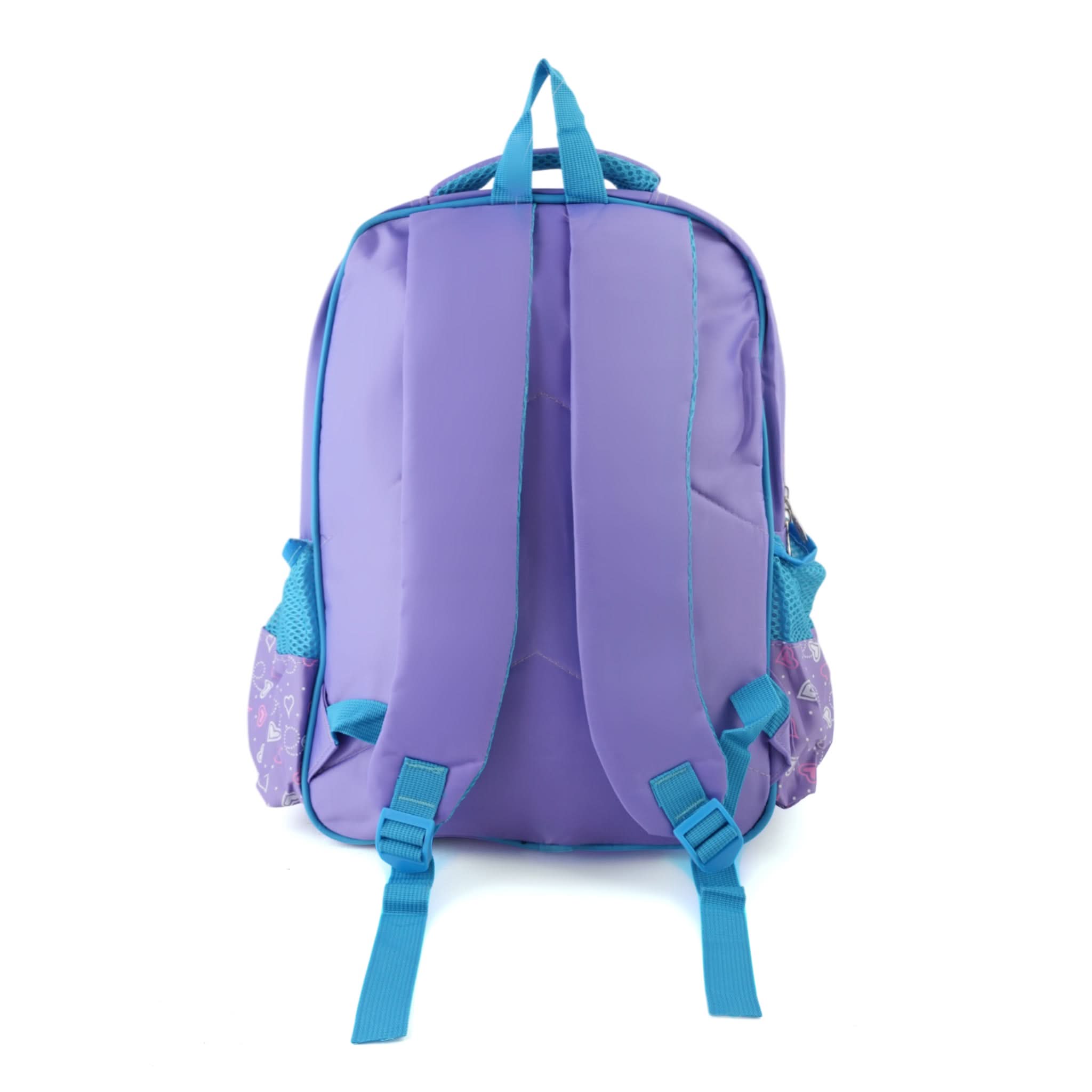 Kids Character Backpack – 18" School Bag with Cartoon Print - Purple, School Bags, Chase Value, Chase Value