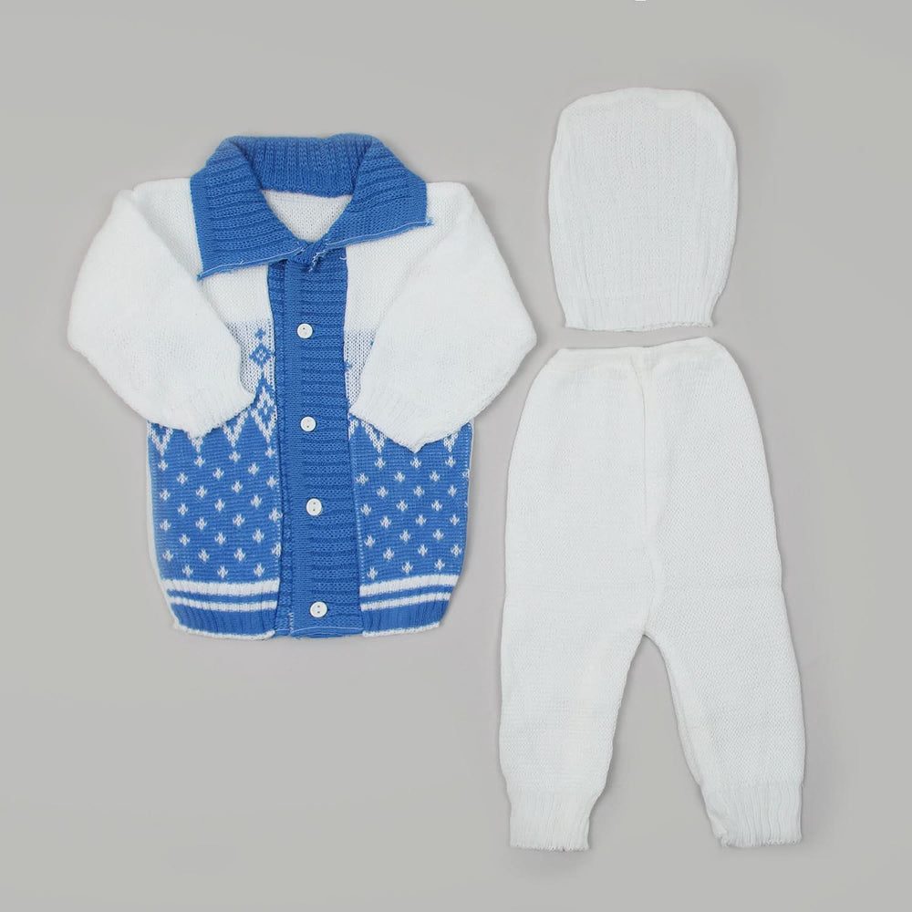 Newborn Boys Full Sleeves Suit - Royal Blue, Newborn Boys Sets & Suits, Chase Value, Chase Value