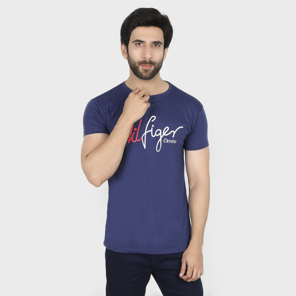 Men's Half Sleeves T-Shirt - Royal Blue