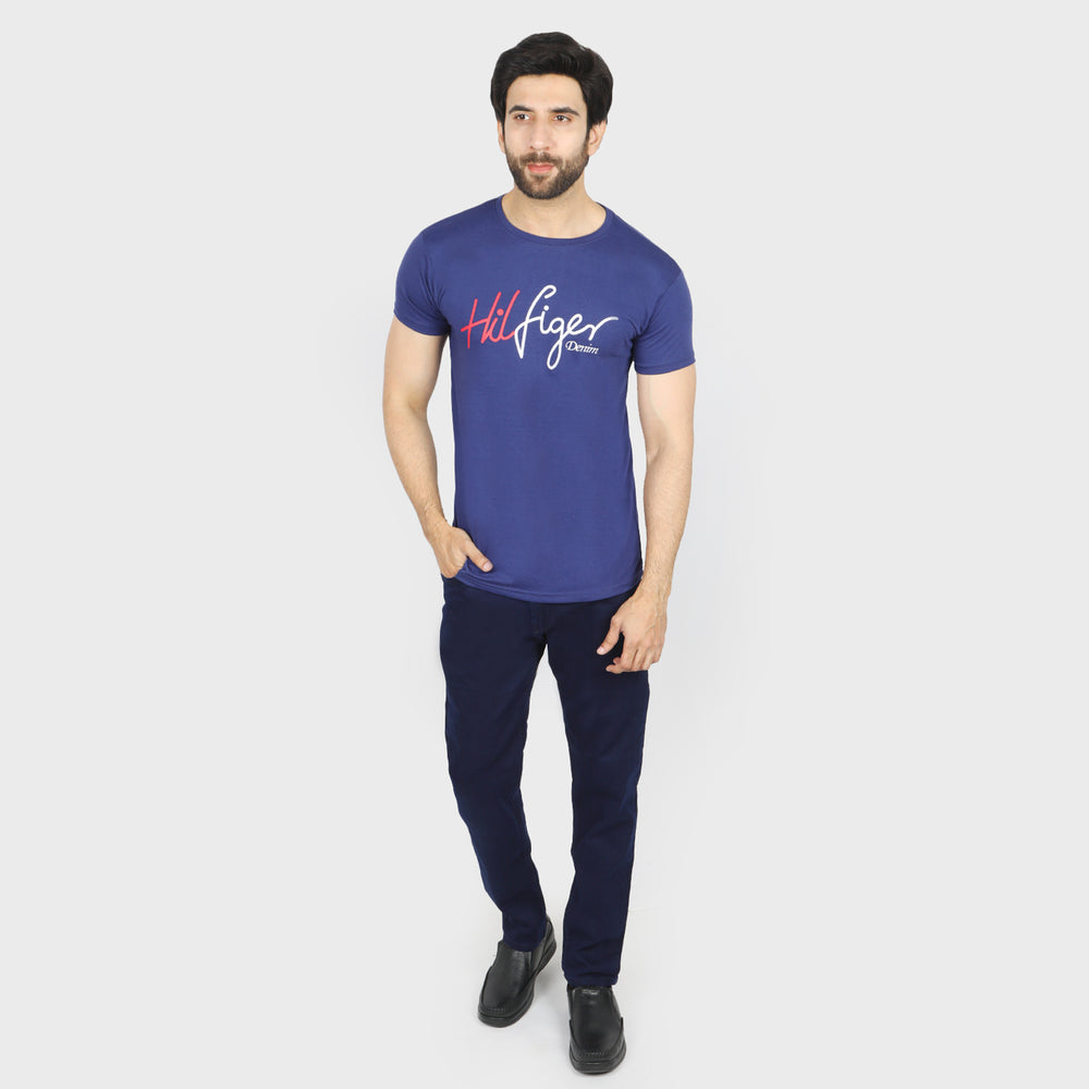 Men's Half Sleeves T-Shirt - Royal Blue, Men's T-Shirts & Polos, Chase Value, Chase Value