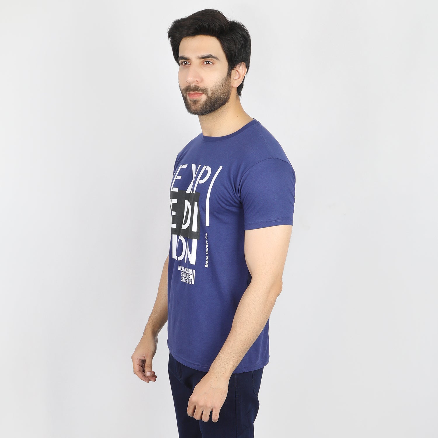 Men's Half Sleeves T-Shirt - Royal Blue, Men's T-Shirts & Polos, Chase Value, Chase Value