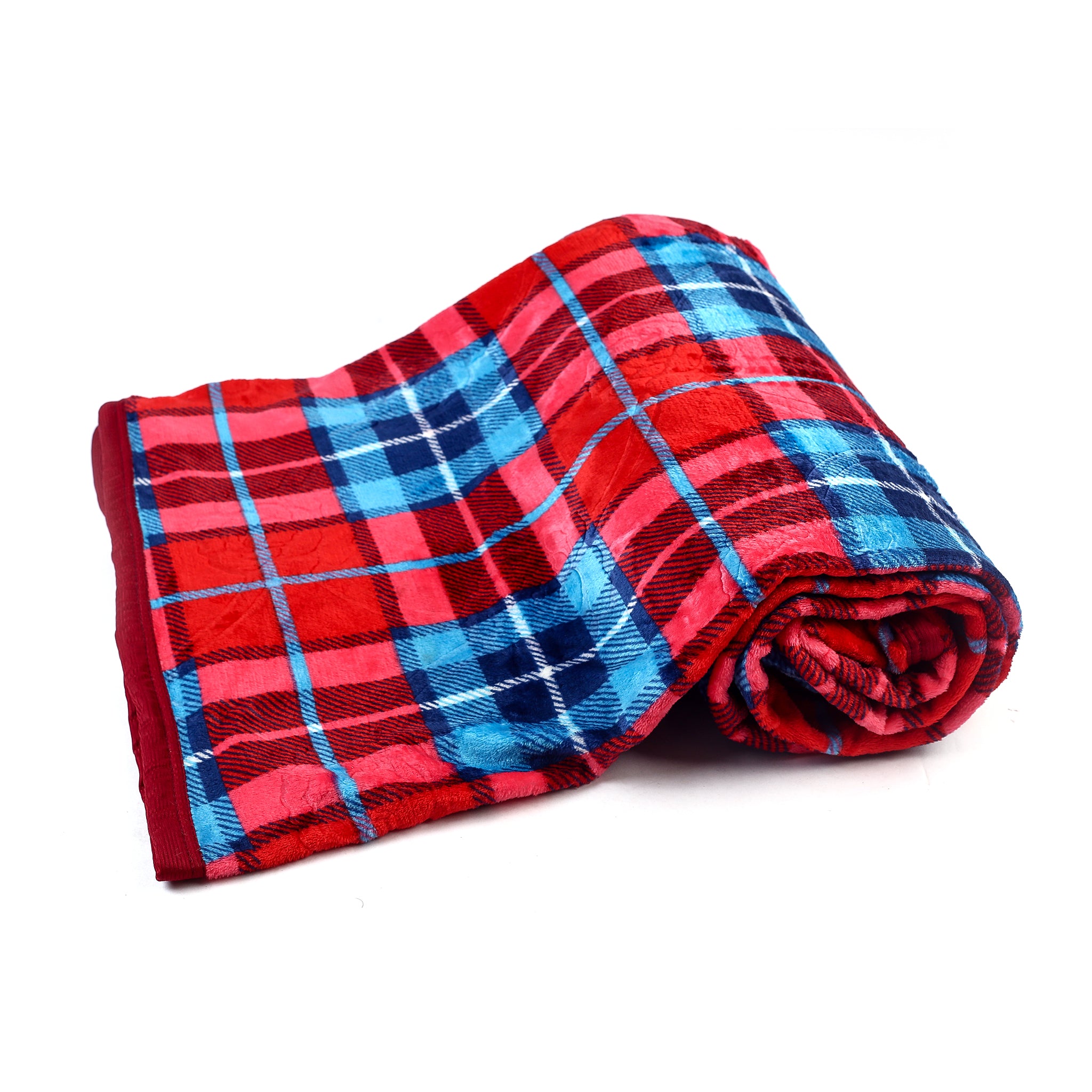 Supremo Embossed Flannel Blanket Double Bed 180X220 - Purple, Blanket, Chase Value, Chase Value