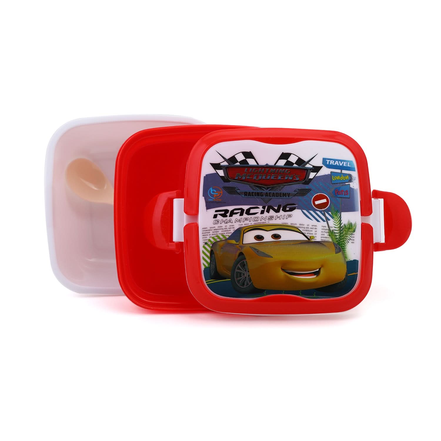 Cartoon Character Square Shape Lunch Box For Kids, Tiffin Boxes & Bottles, Chase Value, Chase Value