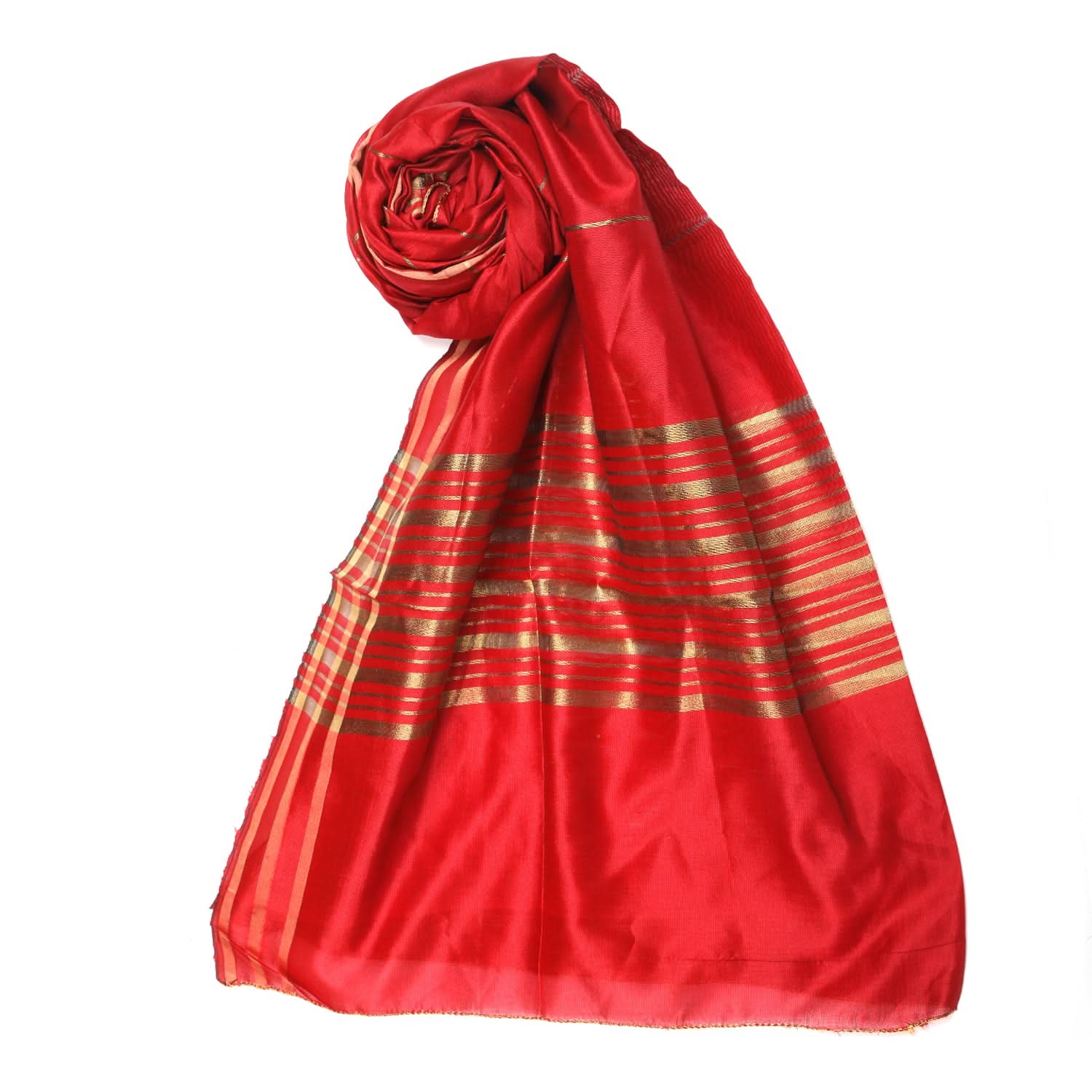 Women's Khadi Dupatta - Red, Women Dupatta, Chase Value, Chase Value