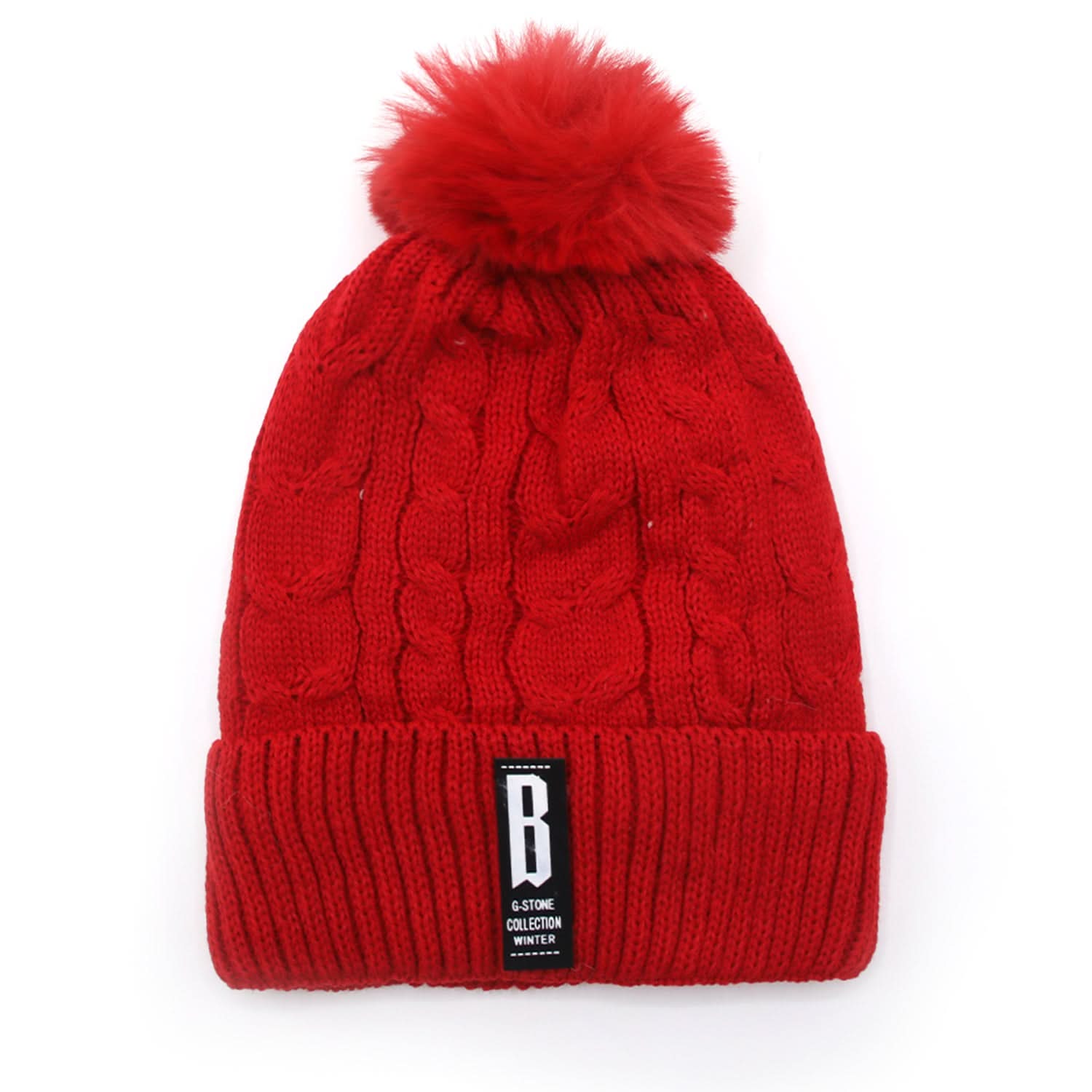 Women's Woolen Cap - Red, Women Caps & Hats, Chase Value, Chase Value
