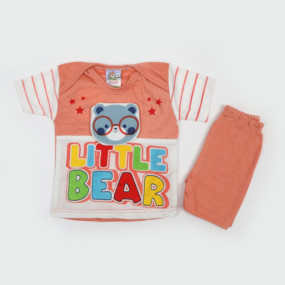 Newborn Boys Half Sleeves Suit - Rust, Newborn Boys Sets & Suits, Chase Value, Chase Value