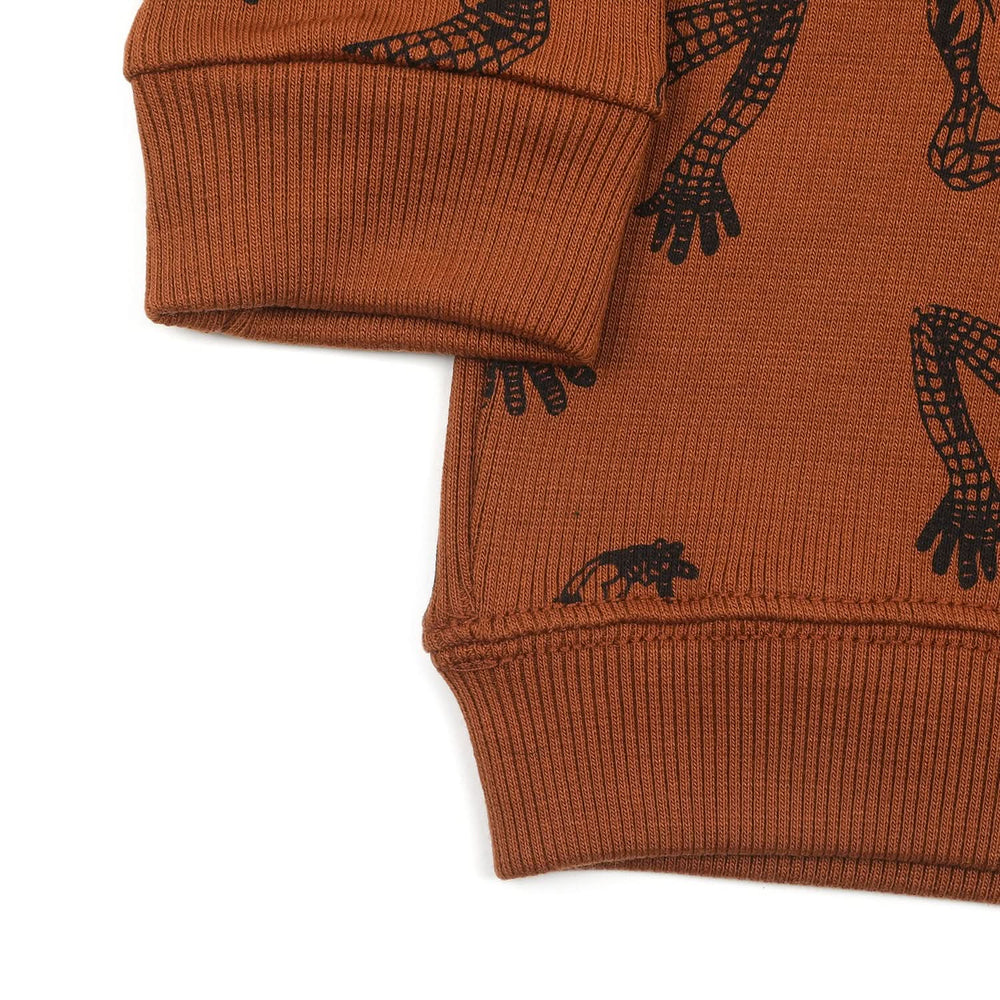 Boys Full Sleeves SweatShirt - Rust, Boys Hoodies & Sweat Shirts, Chase Value, Chase Value