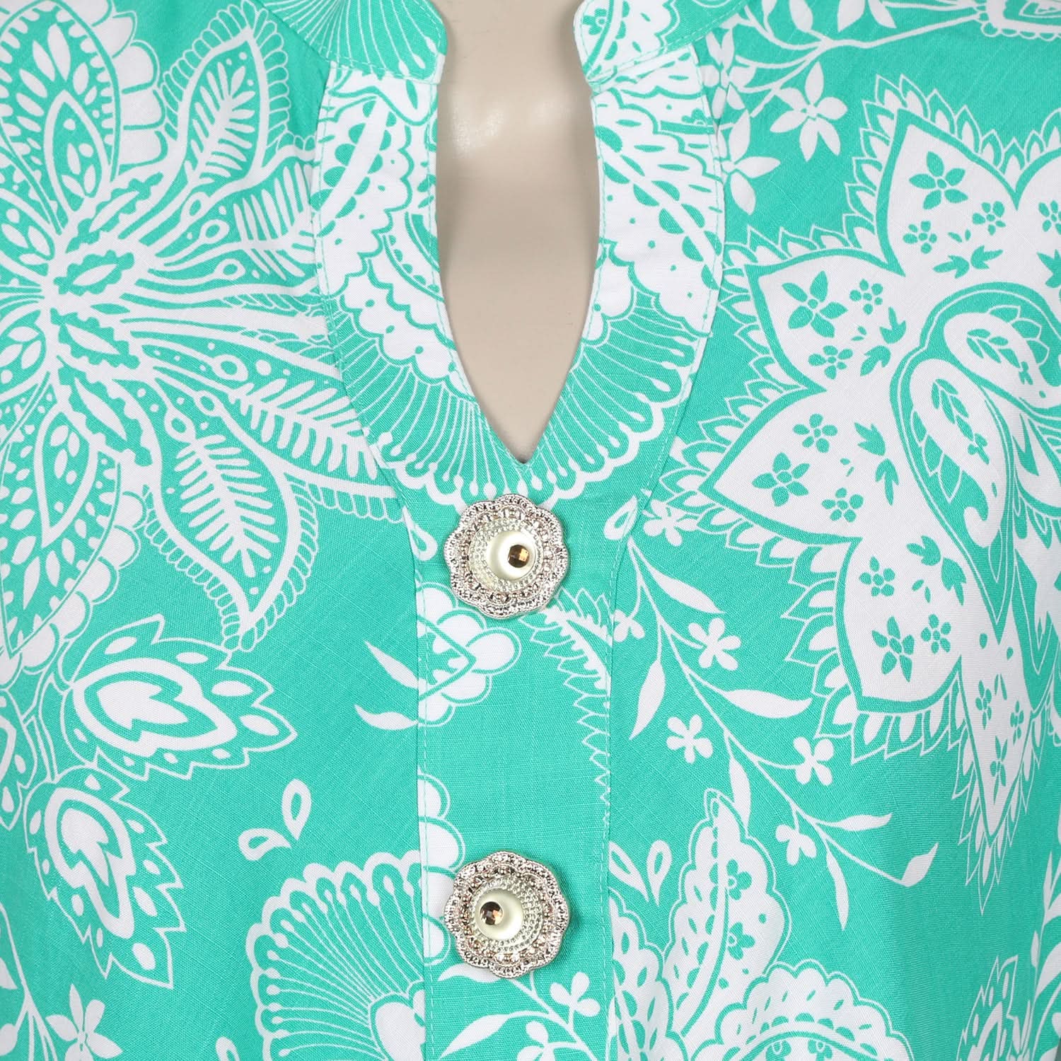 Women's Jalpari Printed Kurti - Sea Green, Women Ready Kurtis, Chase Value, Chase Value