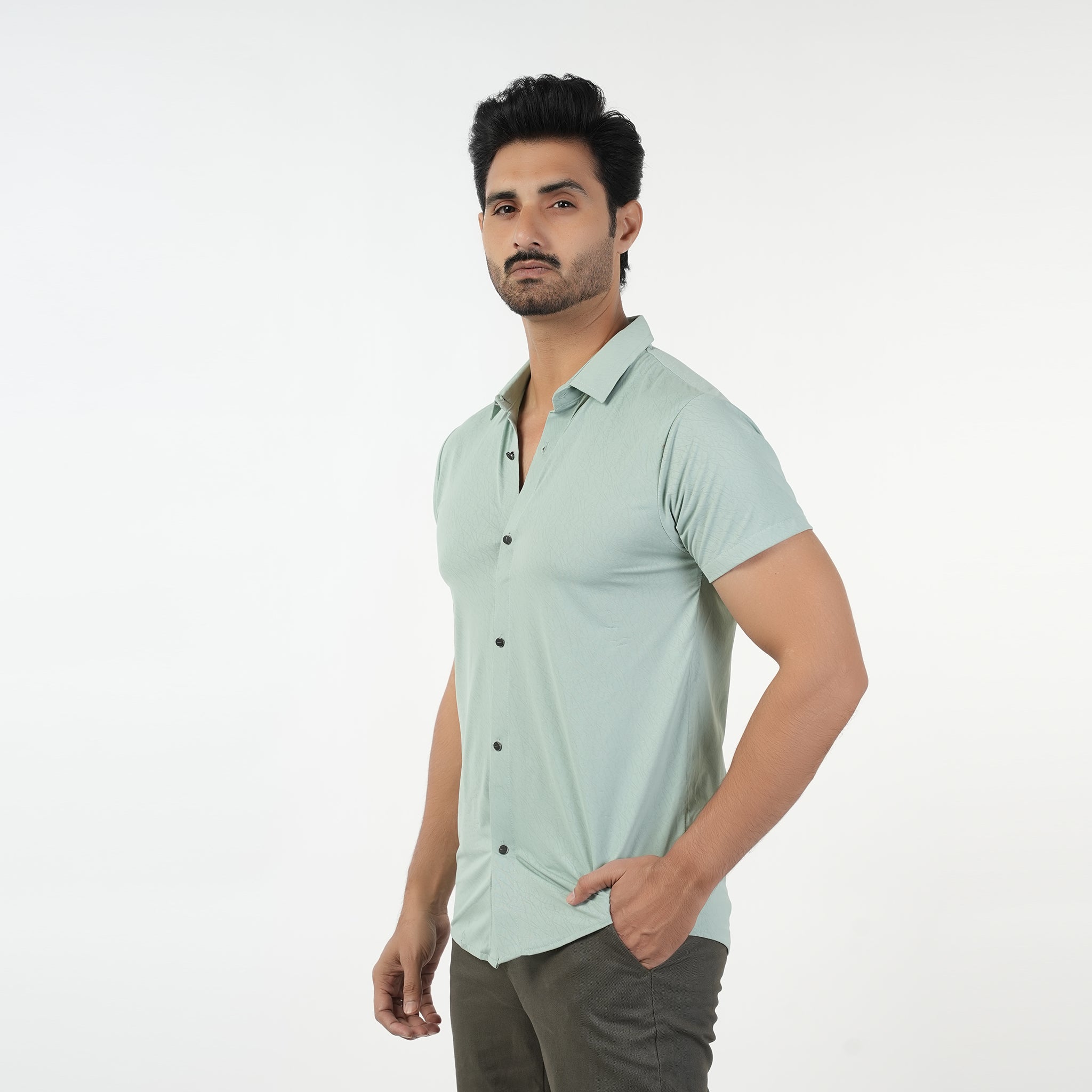 Men's Half Sleeves Front Open Polo T-Shirt, Men's T-Shirts & Polos, Chase Value, Chase Value