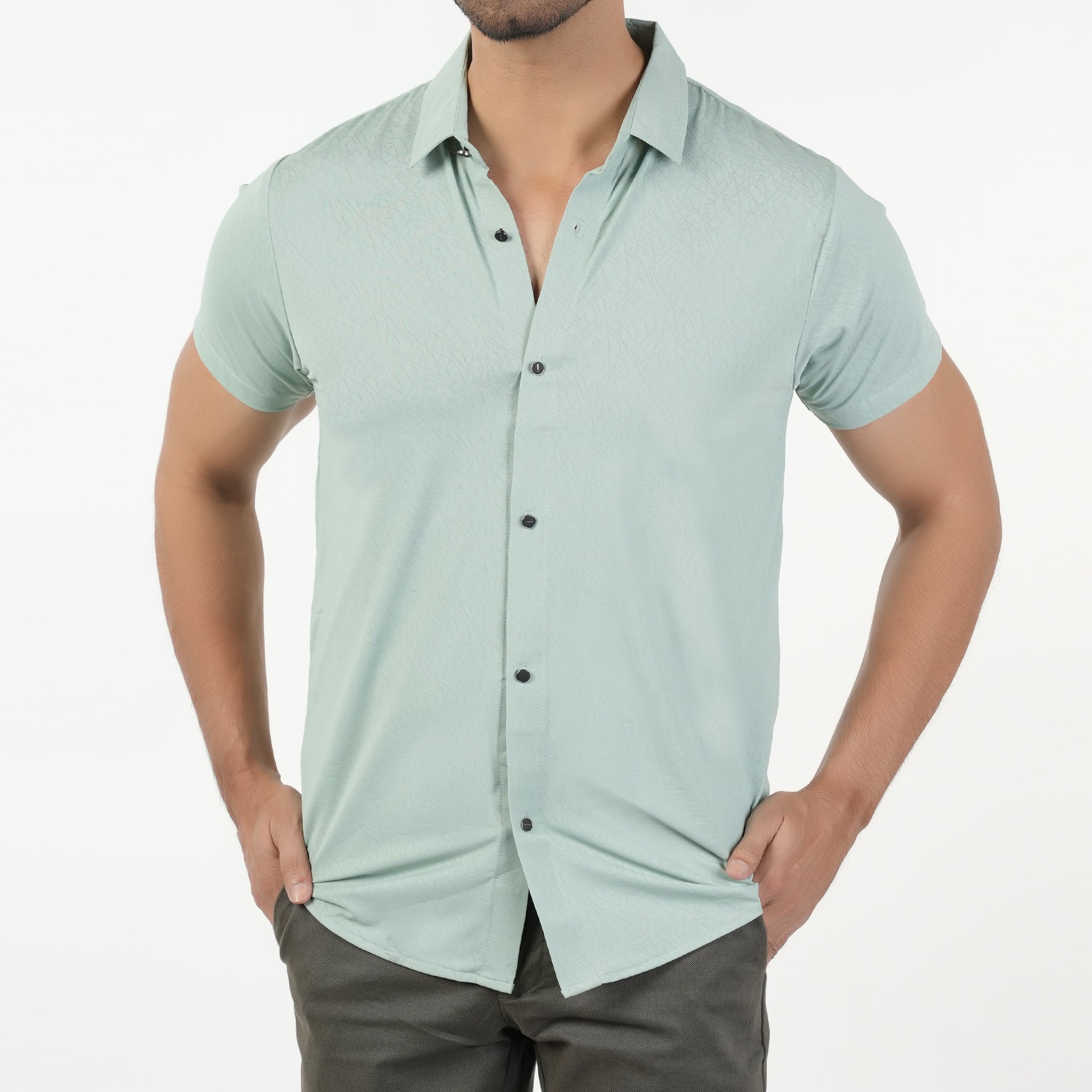 Men's Half Sleeves Front Open Polo T-Shirt, Men's T-Shirts & Polos, Chase Value, Chase Value