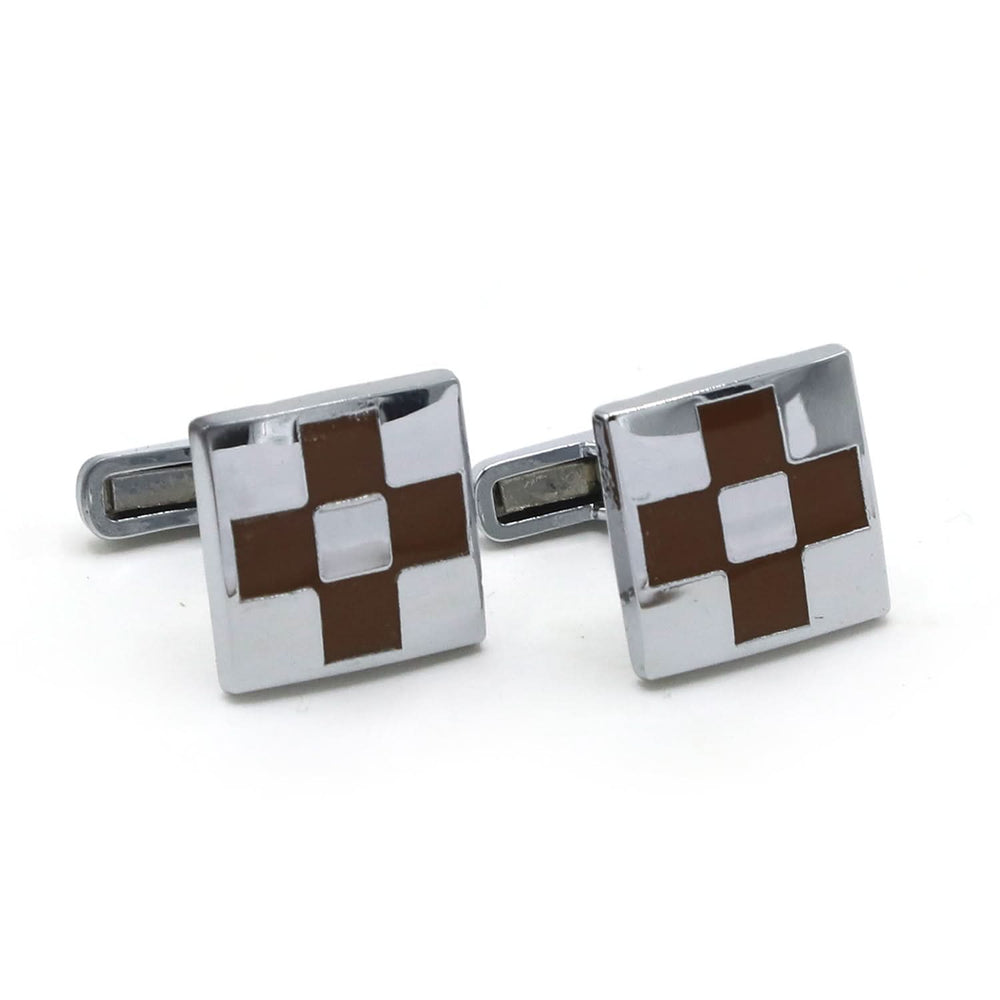 Cufflinks For Men - Silver Brown, Men's Cufflinks, Chase Value, Chase Value
