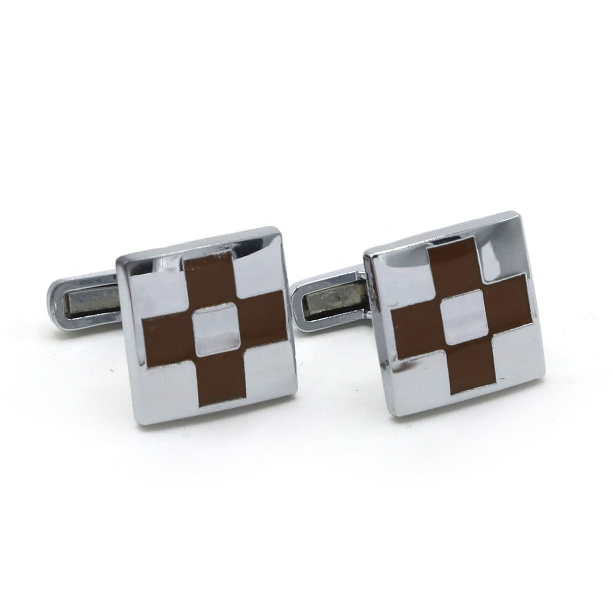 Cufflinks For Men - Silver Brown, Men's Cufflinks, Chase Value, Chase Value