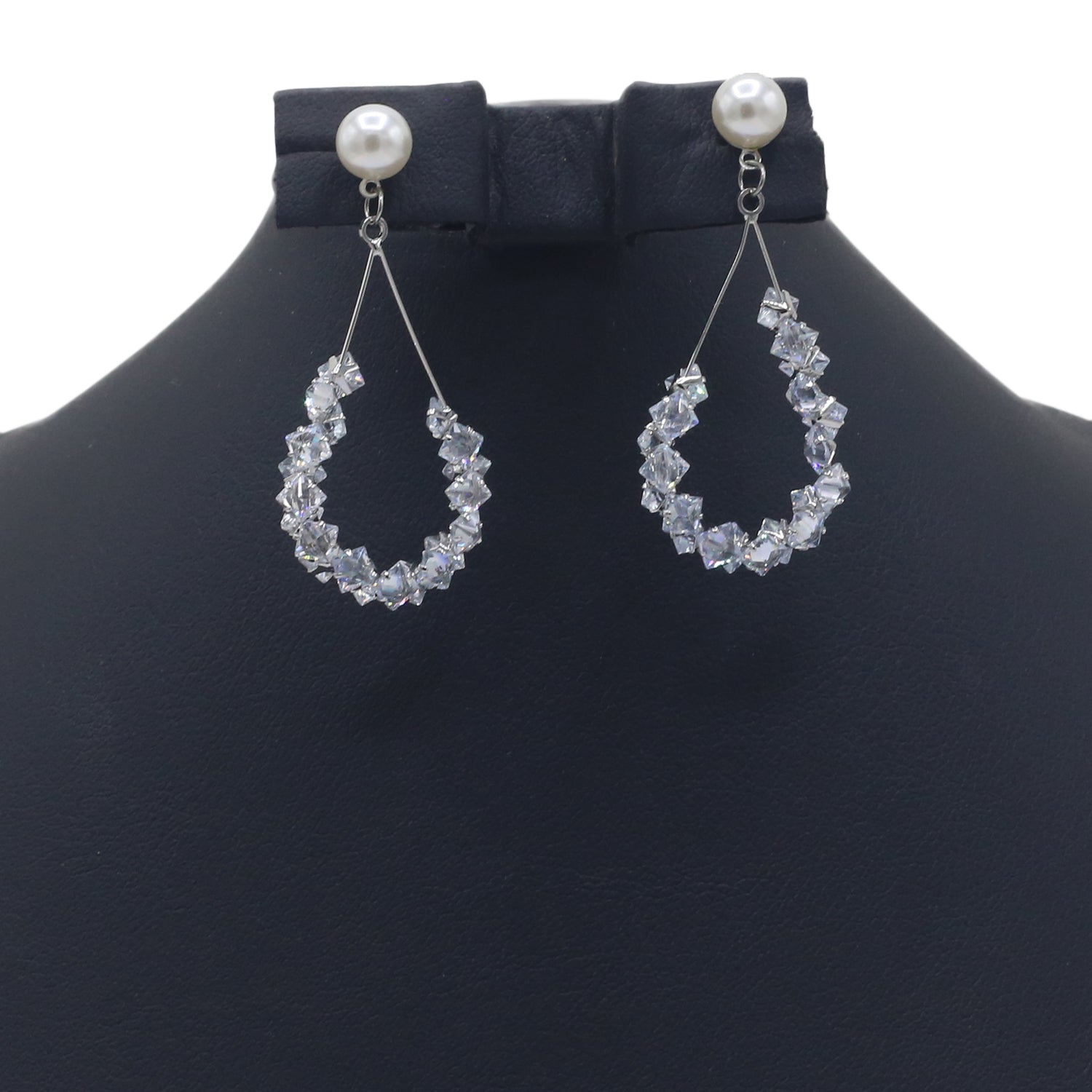 Women's Stone Earing - Silver, Women Earrings & Tops, Chase Value, Chase Value