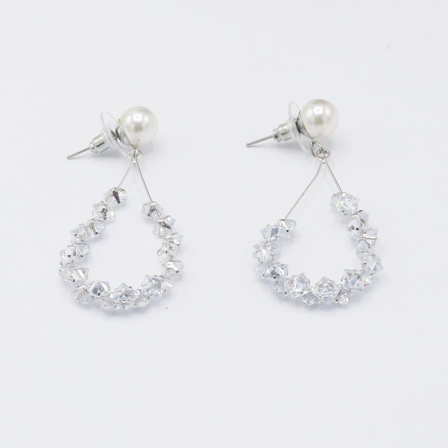 Women's Stone Earing - Silver, Women Earrings & Tops, Chase Value, Chase Value