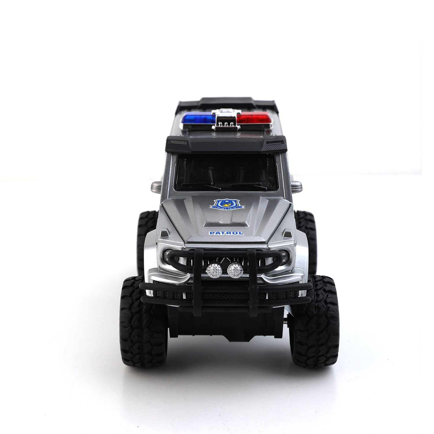 Friction Police Jeep Counter Toy  - Silver, Non-Remote Control, Chase Value, Chase Value