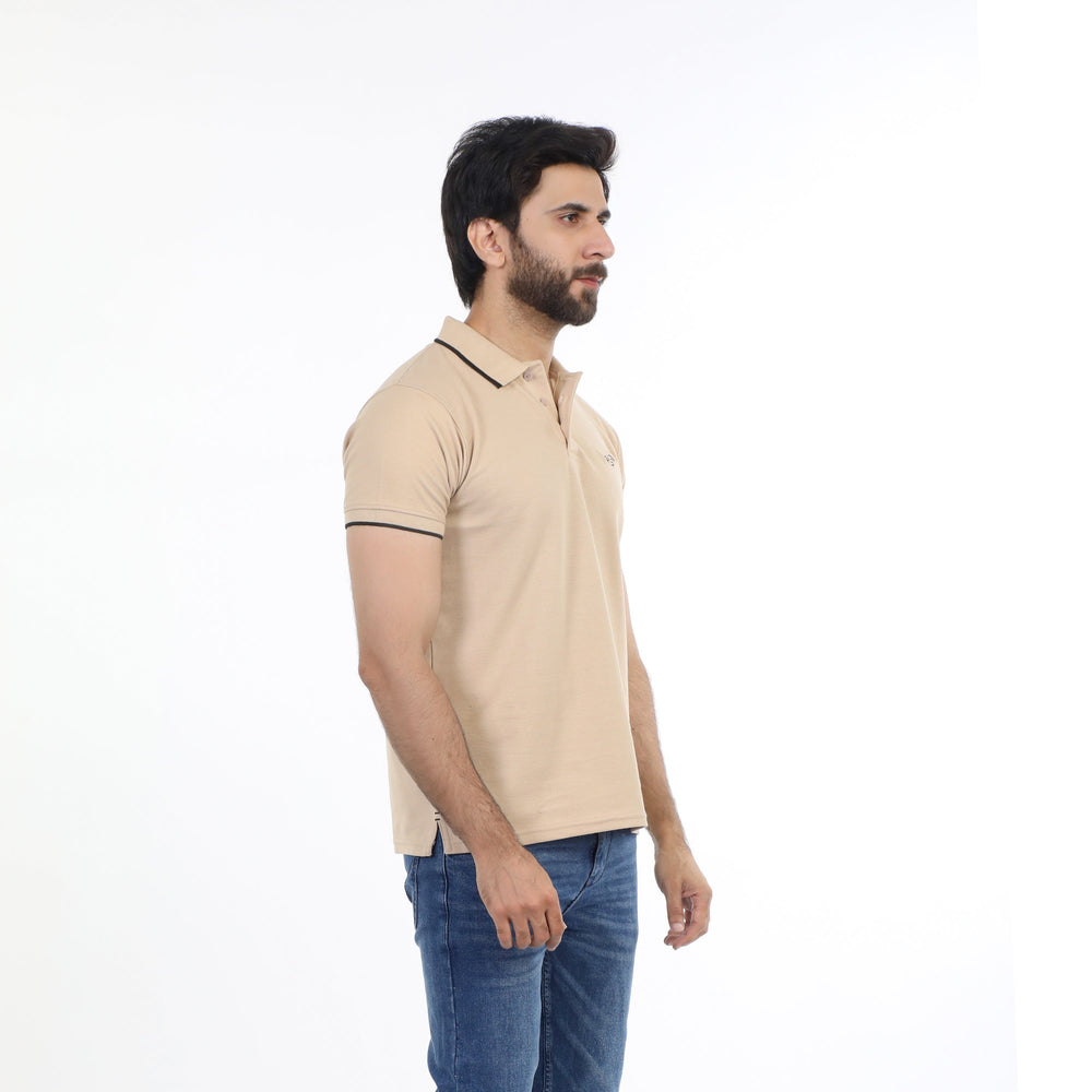 Men's Half Sleeves Polo T-Shirt - Skin, Men's T-Shirts & Polos, Chase Value, Chase Value