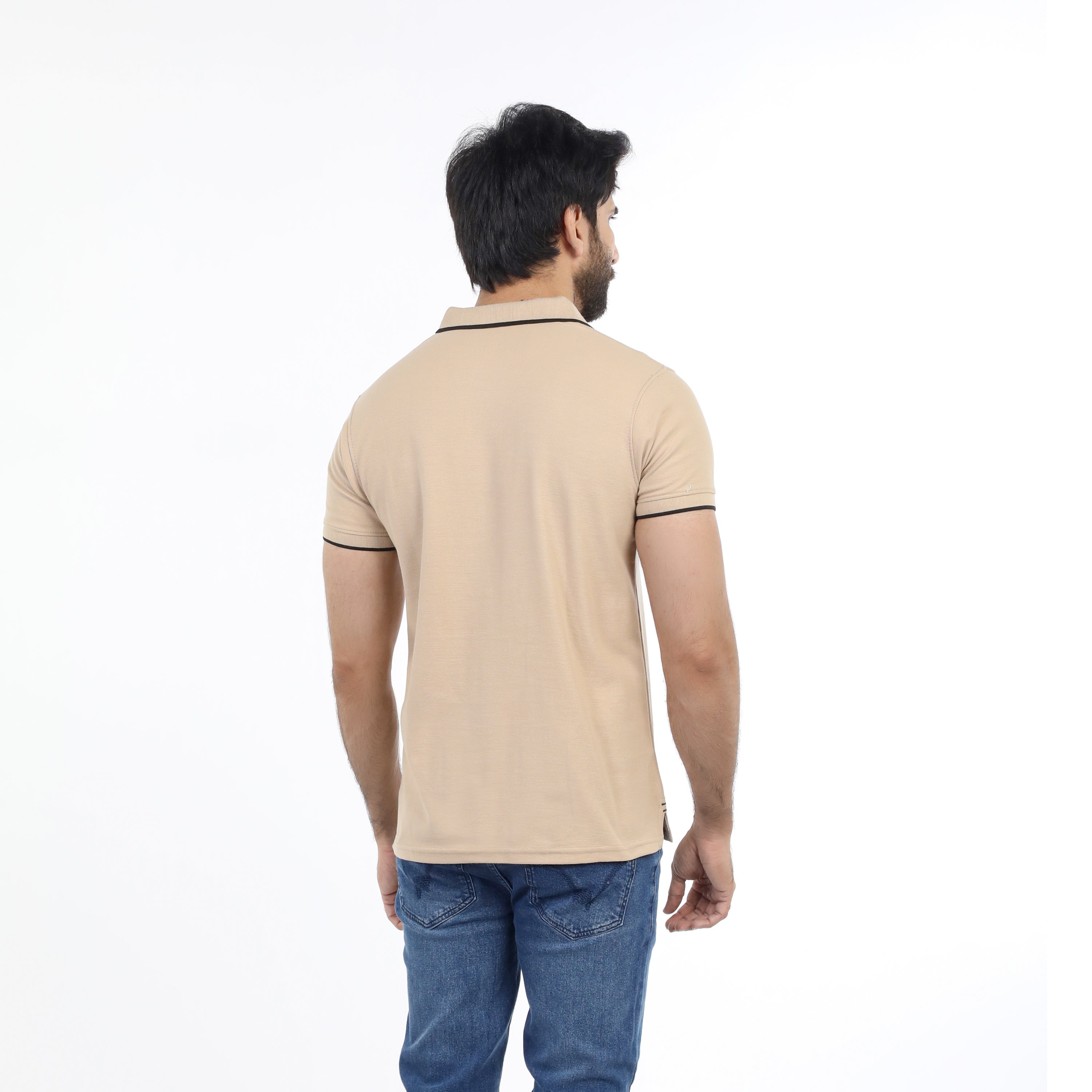 Men's Half Sleeves Polo T-Shirt - Skin, Men's T-Shirts & Polos, Chase Value, Chase Value