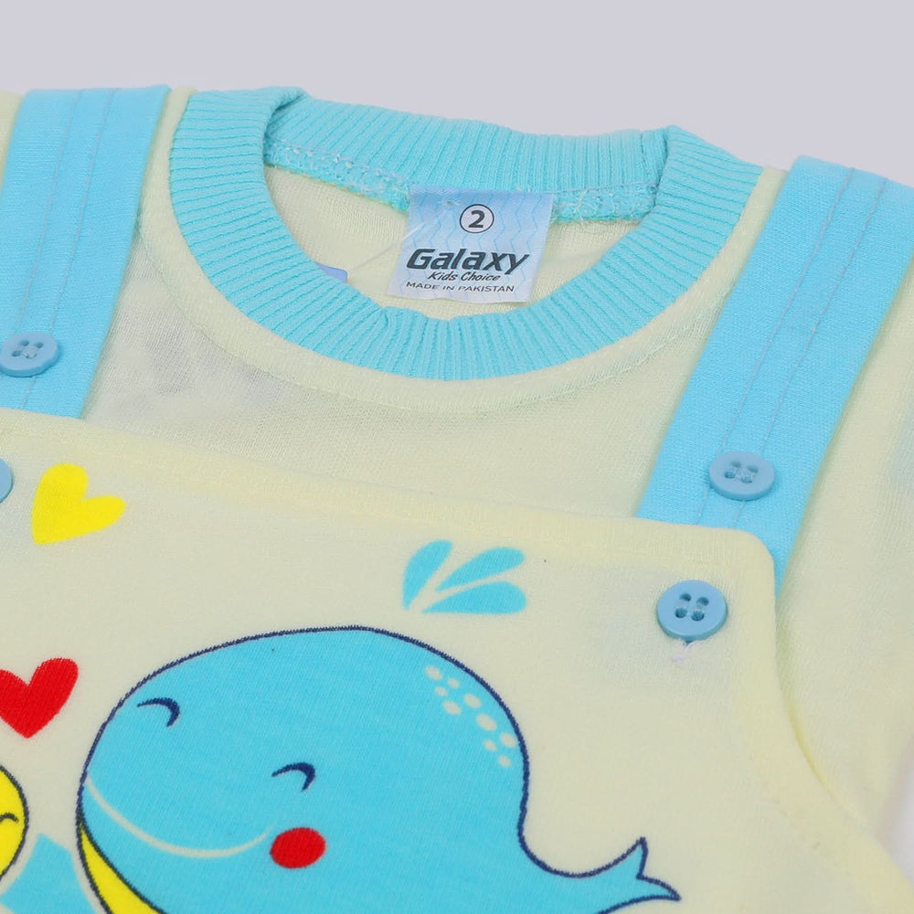 Newborn Boys Half Sleeves Romper - Sky Blue, Newborn Boys Rompers, Chase Value, Chase Value