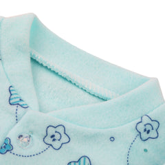 Newborn Boys Full Sleeves Suit - Sky Blue