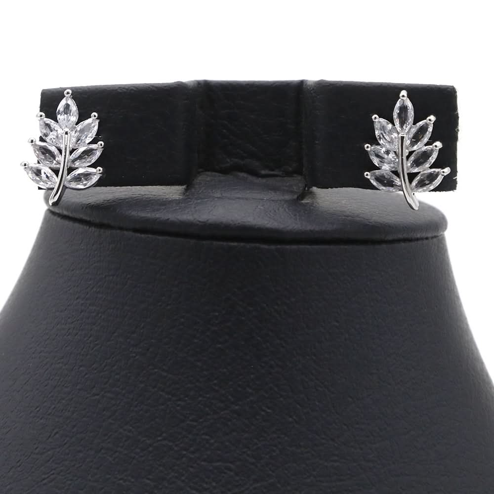 Women's Top Zircon - Silver, Women Earrings & Tops, Chase Value, Chase Value