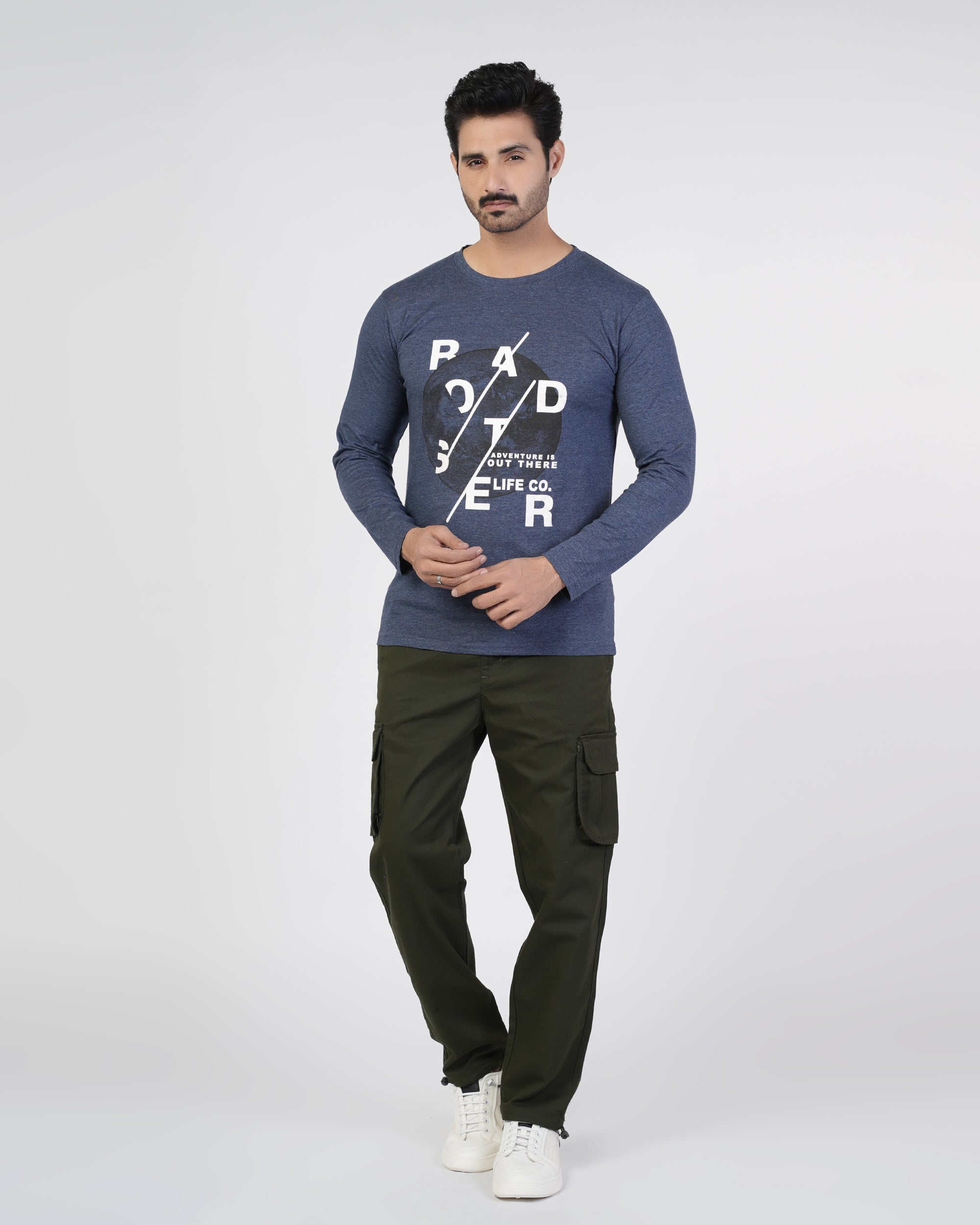 Men’s Printed Full Sleeves T-Shirt, Men's T-Shirts & Polos, Chase Value, Chase Value