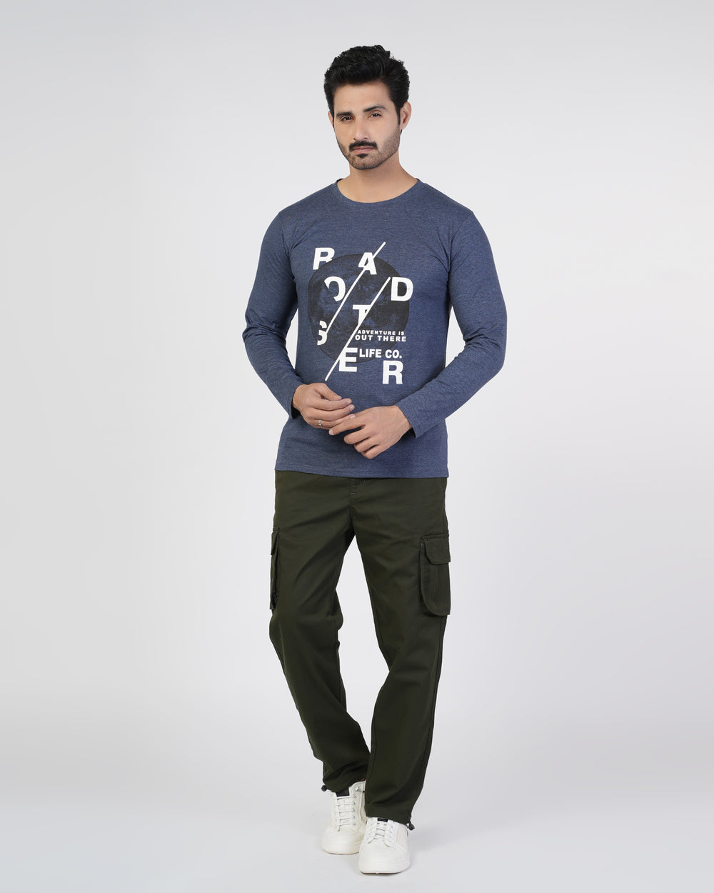 Men’s Printed Full Sleeves T-Shirt, Men's T-Shirts & Polos, Chase Value, Chase Value
