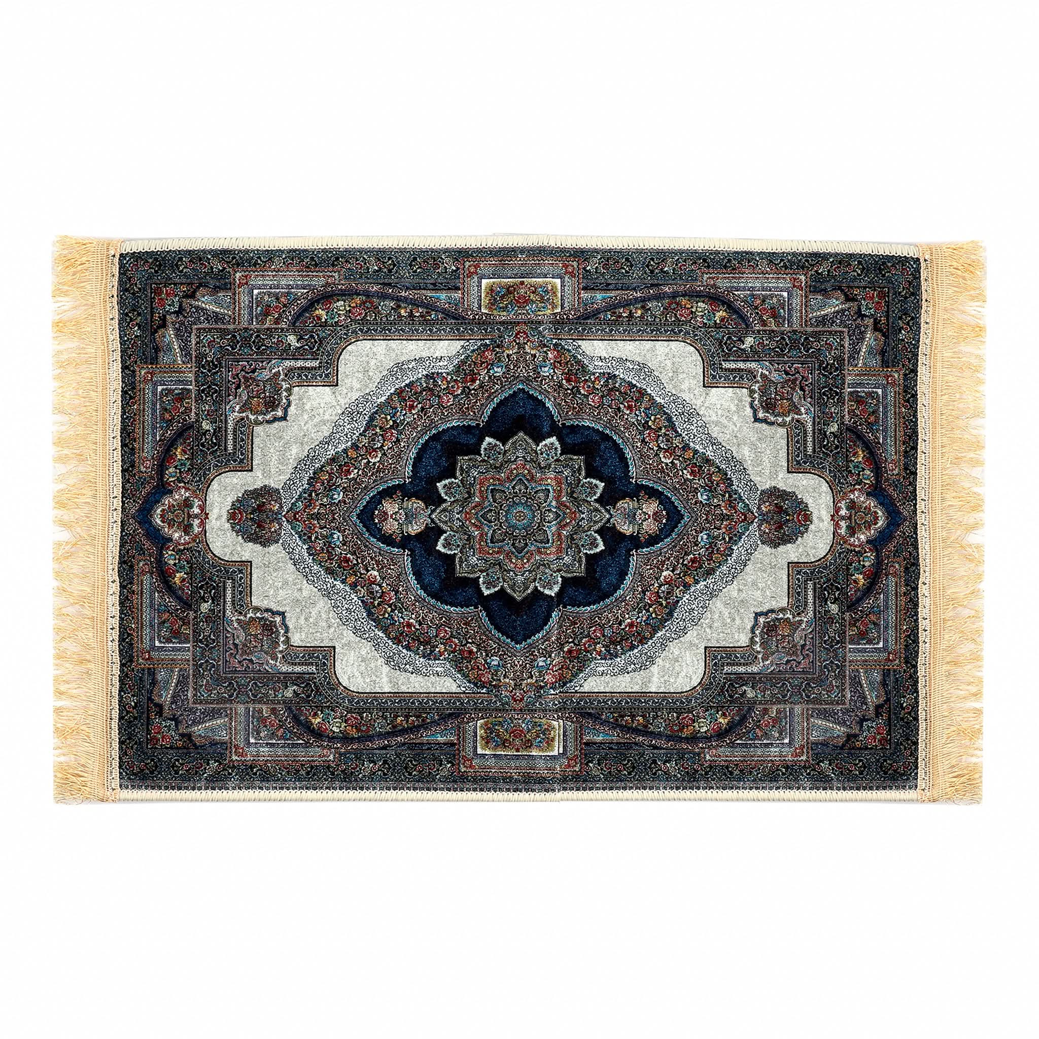 Kashan Persian Rug Small 40*58 - Steel Blue, Mats, Chase Value, Chase Value