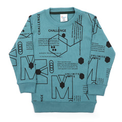 Boys Full Sleeves SweatShirt - Steel Blue