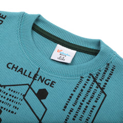 Boys Full Sleeves SweatShirt - Steel Blue