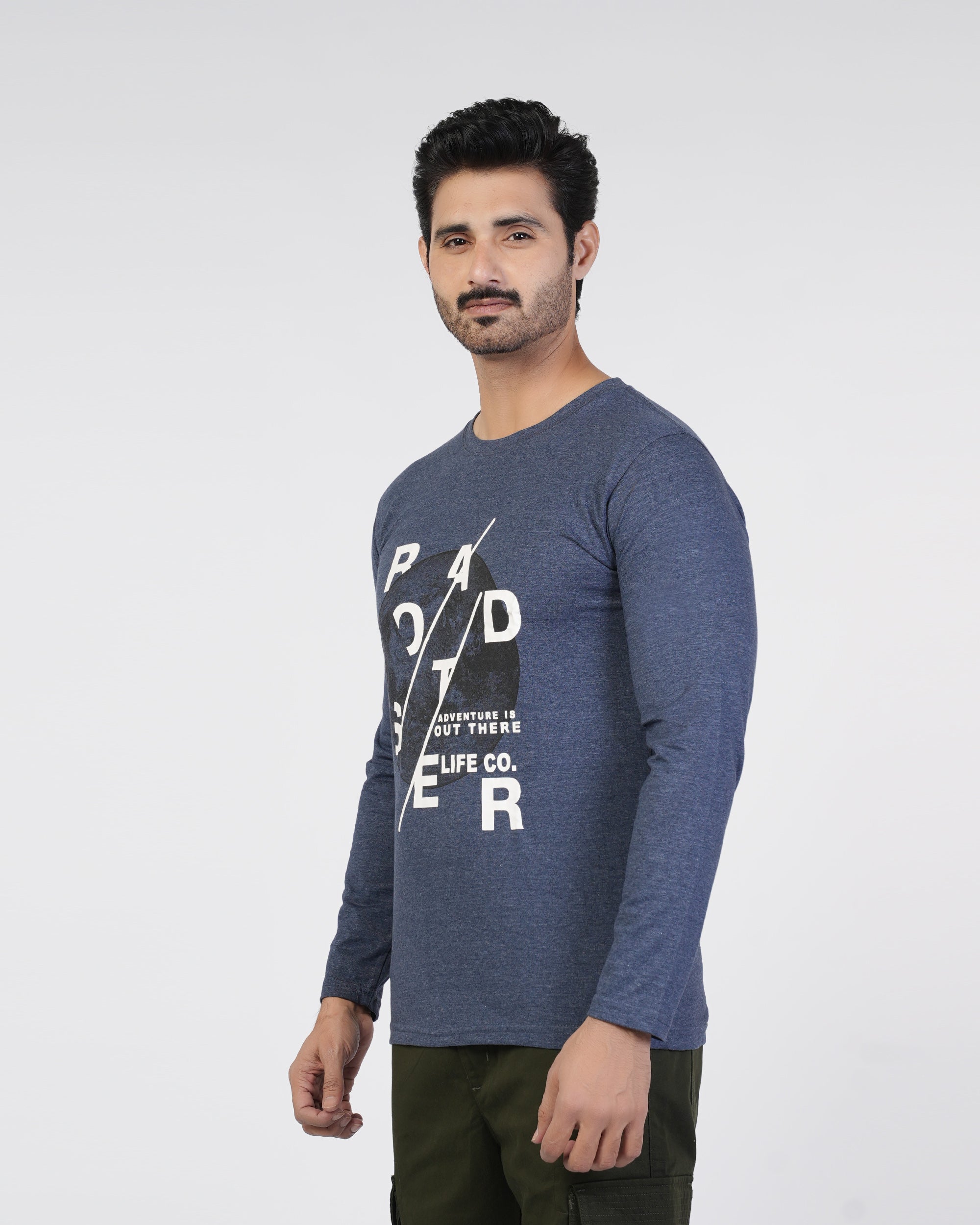 Men’s Printed Full Sleeves T-Shirt, Men's T-Shirts & Polos, Chase Value, Chase Value