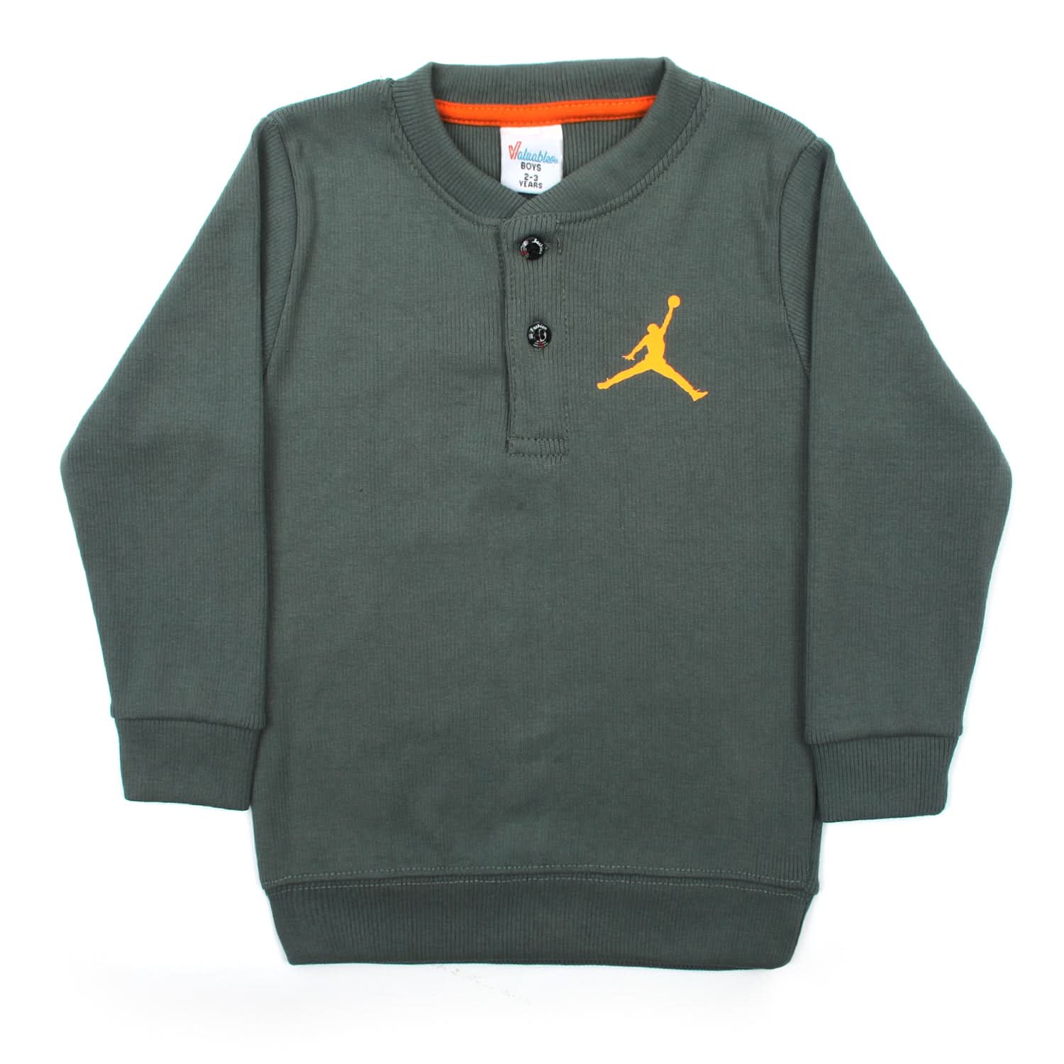 Boys Full Sleeves SweatShirt - Steel Green, Boys Hoodies & Sweat Shirts, Chase Value, Chase Value