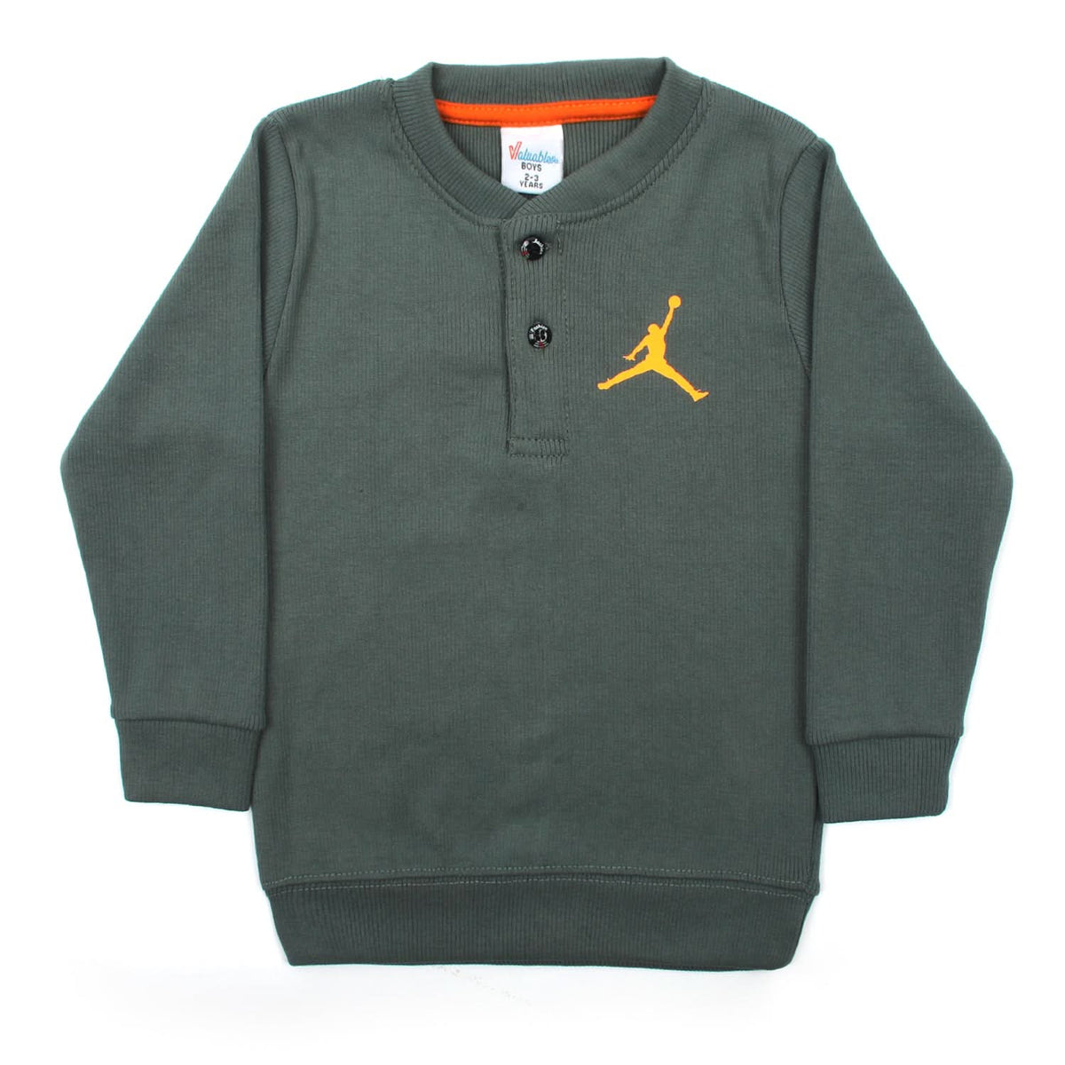 Boys Full Sleeves SweatShirt - Steel Green, Boys Hoodies & Sweat Shirts, Chase Value, Chase Value