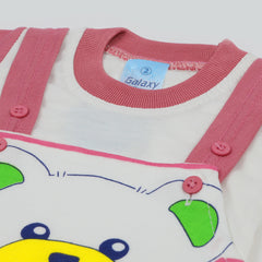Newborn Boys Half Sleeves Romper - Tea Pink