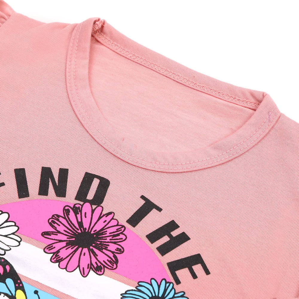 Girls Full Sleeves T-Shirt - Tea Pink, Girls T-Shirts, Chase Value, Chase Value