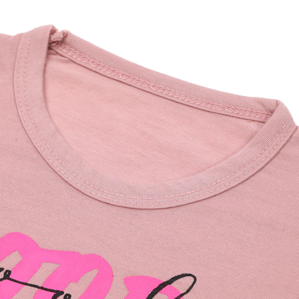 Girls Full Sleeves T-Shirt - Tea Pink, Girls T-Shirts, Chase Value, Chase Value