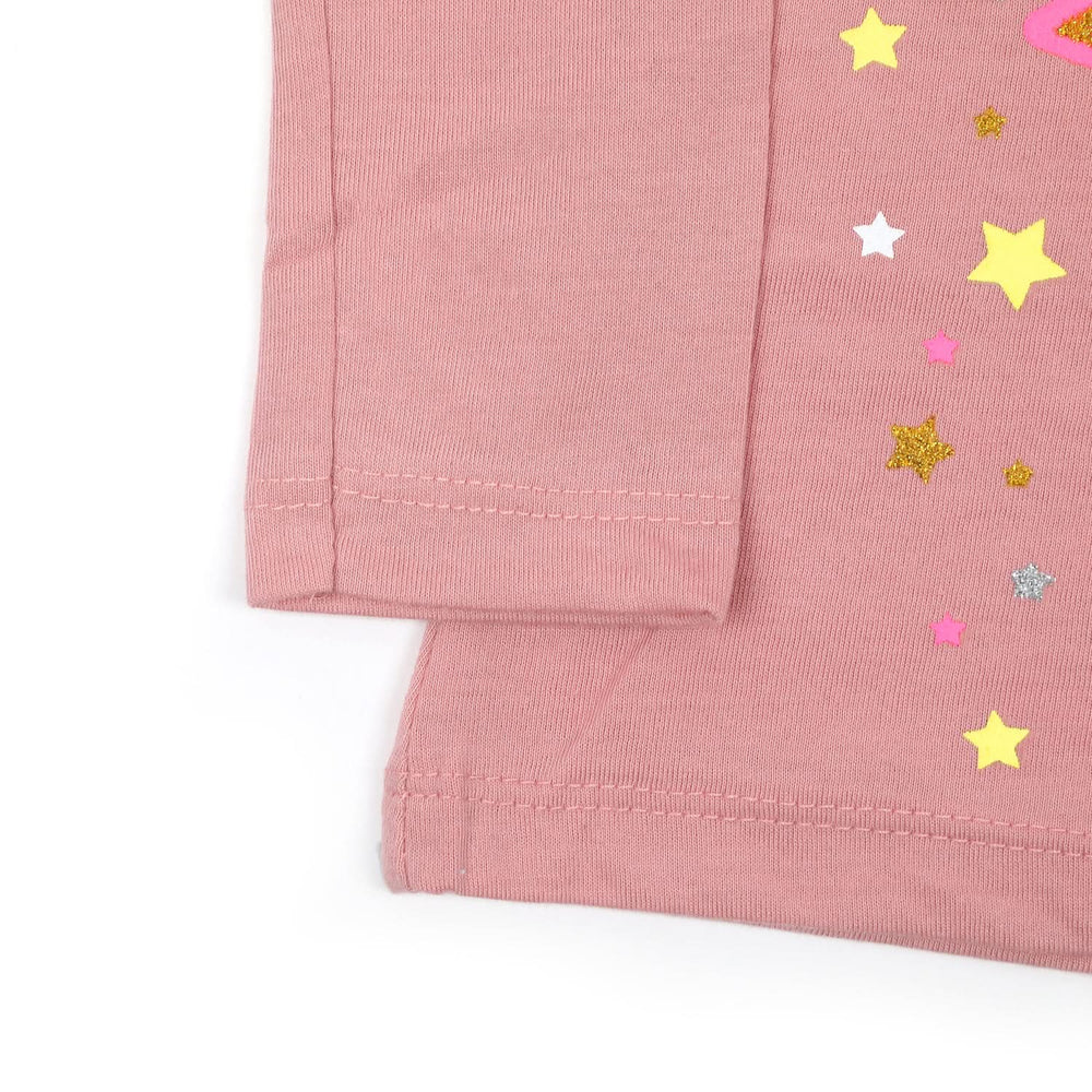 Girls Full Sleeves T-Shirt - Tea Pink, Girls T-Shirts, Chase Value, Chase Value
