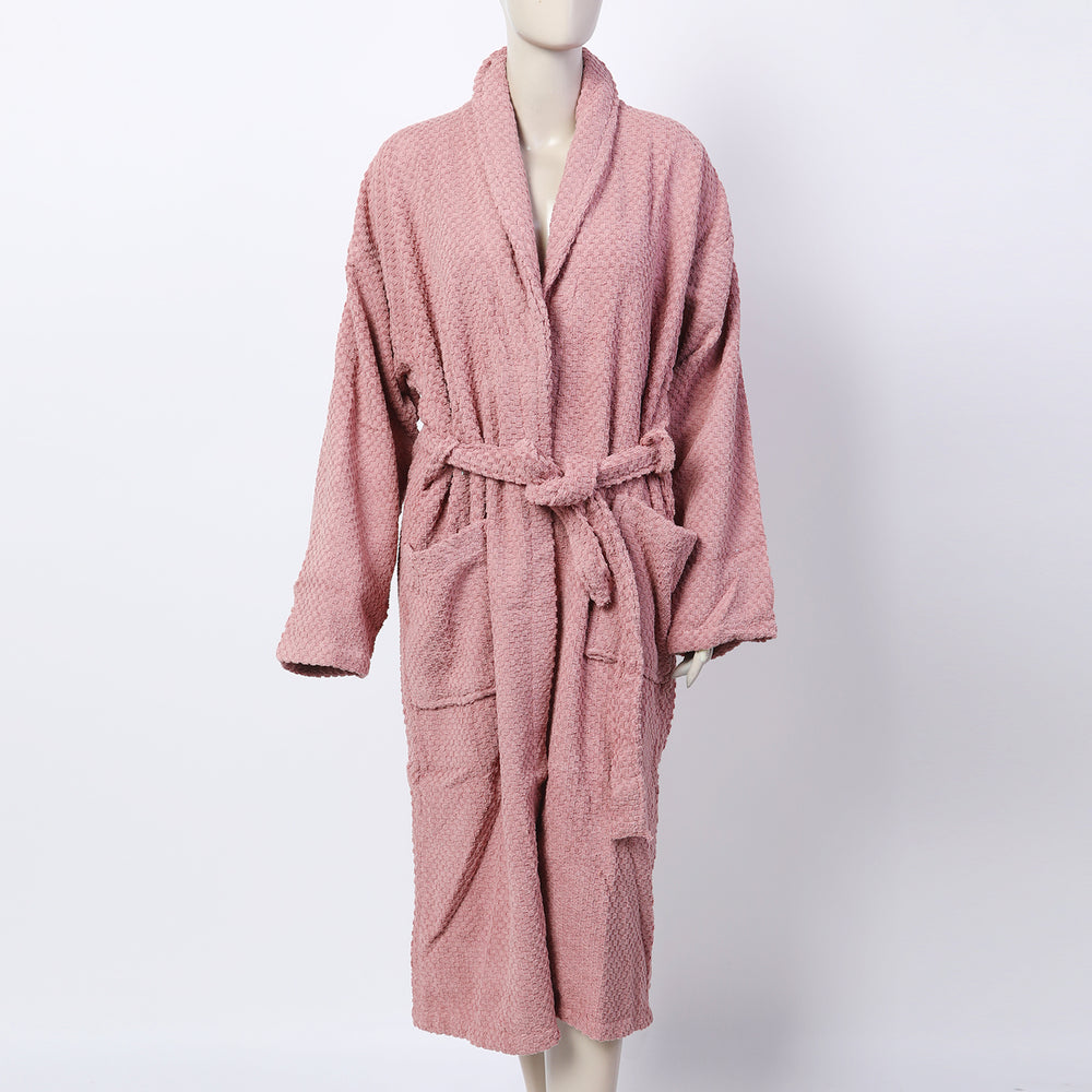 Adult Bathrobes Terry Plain  -  Tea Pink, Bath Robes, Chase Value, Chase Value
