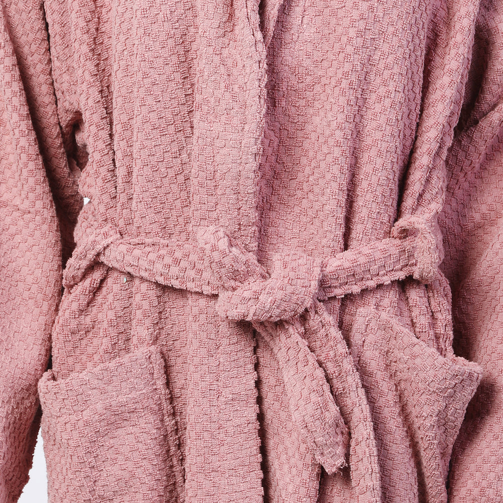 Adult Bathrobes Terry Plain  -  Tea Pink, Bath Robes, Chase Value, Chase Value