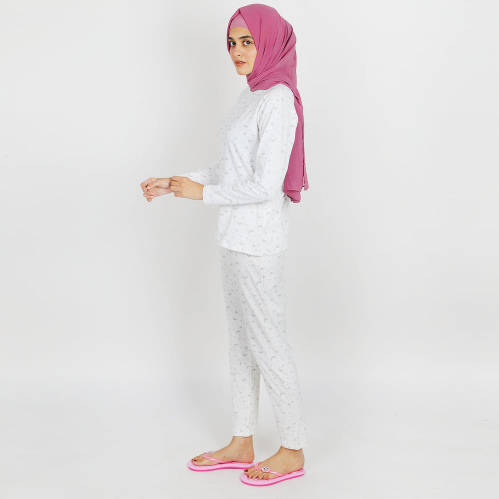 Women Full Sleeves 2pcs Suit - White, Women Co-Ord Set, Chase Value, Chase Value