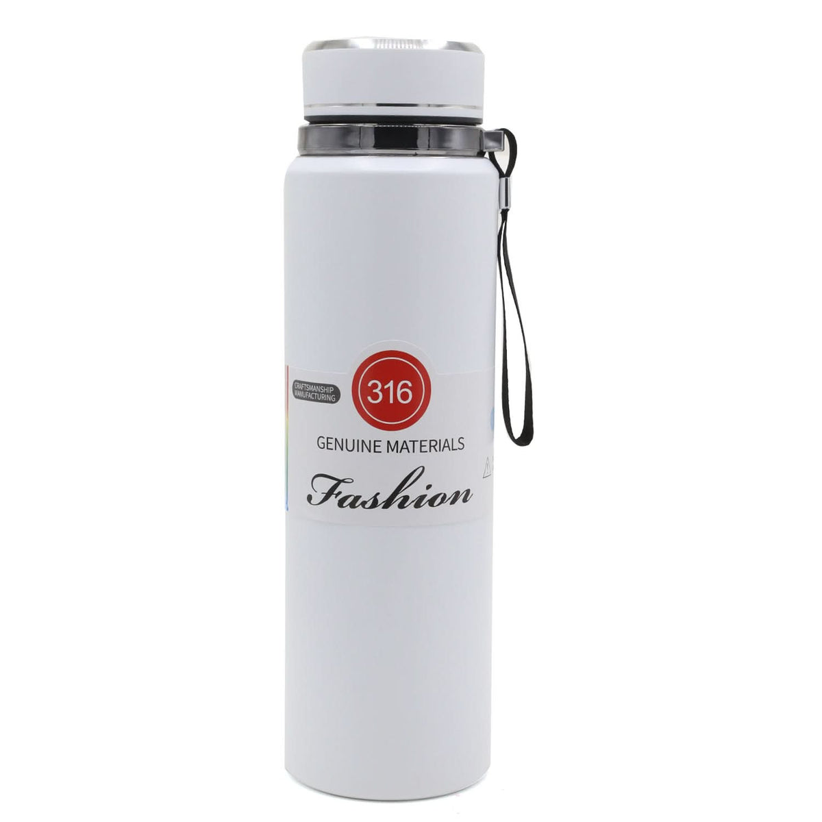 Vacuum Stainless Steel Bottle 500 Ml - White, Tiffin Boxes & Bottles, Chase Value, Chase Value