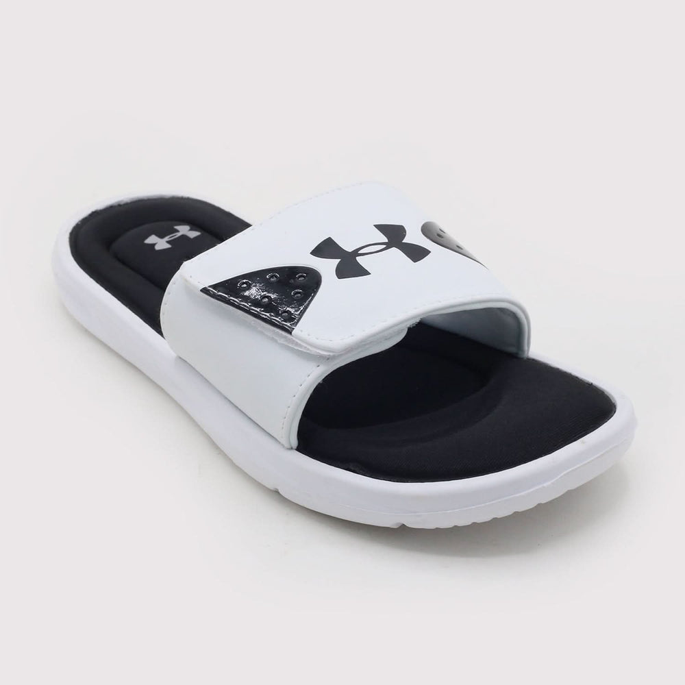 Men's Slider - White, Men's Slippers, Chase Value, Chase Value