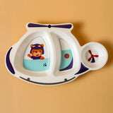 Cartoon Kids Tableware Set – Anti-Shock Plates & Dishes, Tray, Chase Value, Chase Value