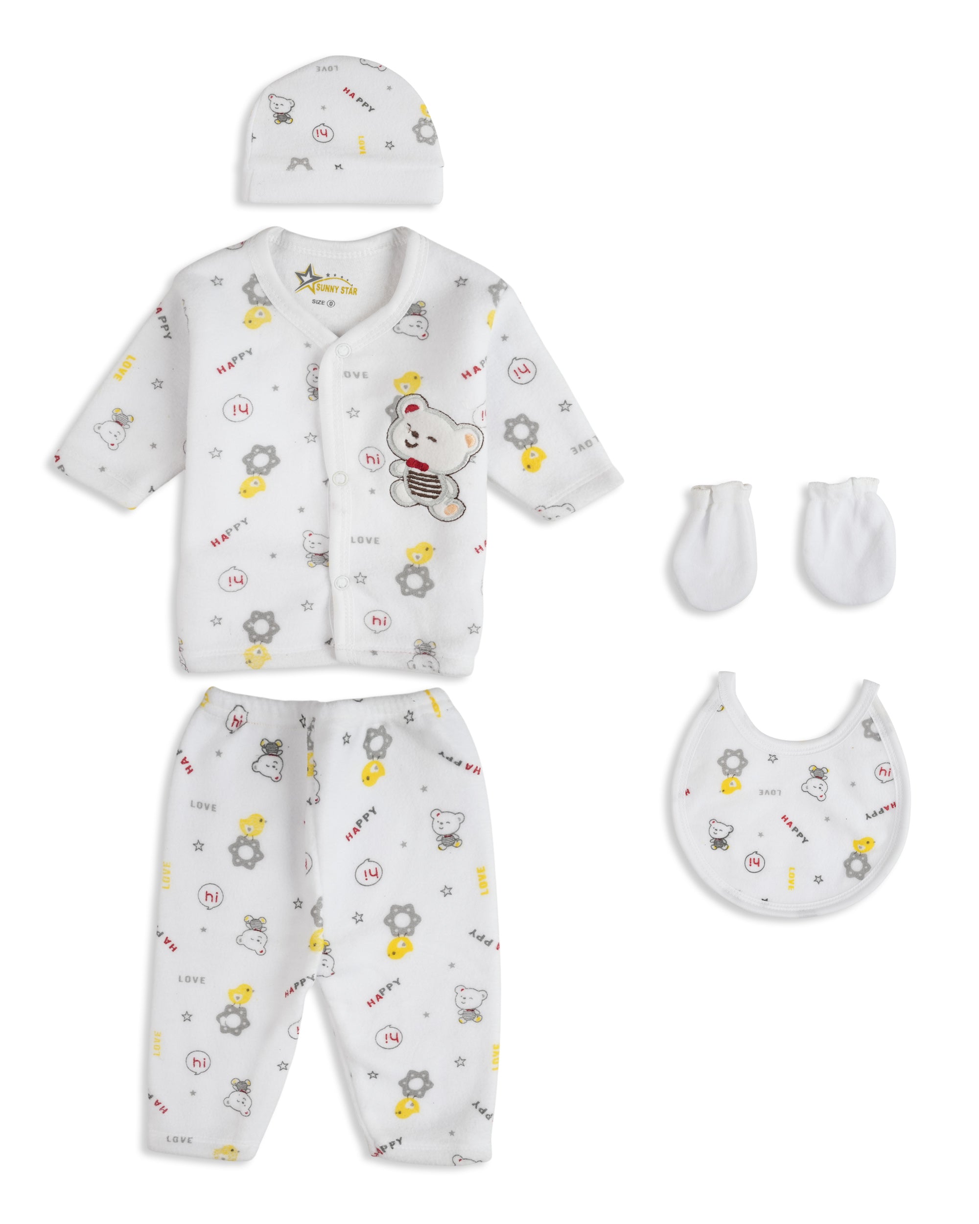 Newborn 5-Piece Set – Emb, Newborn Gift Set, Chase Value, Chase Value