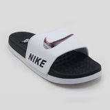 Synthetic Slip On Flat Nike 22 Slider - White, Men's Slippers, Chase Value, Chase Value
